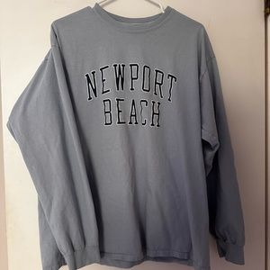 Brandy Melville Oversized Newport Beach Long Sleeve